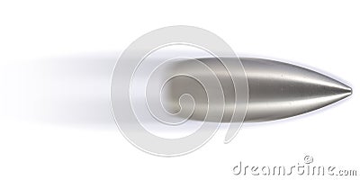 Silver Speeding Bullet Stock Photo