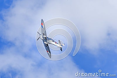 Silver Spitfire Editorial Stock Photo