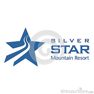 Silver star mountain resort Vector Illustration