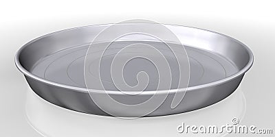 Silver tray service Stock Photo