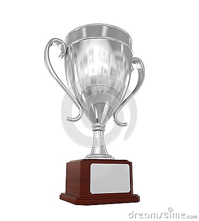 Silver Trophy Cup Stock Photo