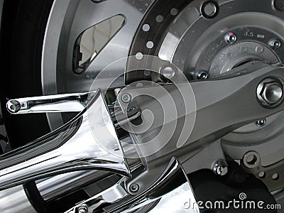 Silver wheel 2 Stock Photo