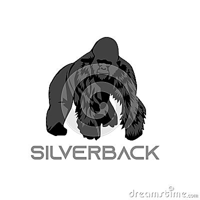 Illustration Vector Graphic of Silverback Vector Illustration