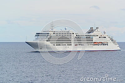 Silversea Cruise Line Silver Muse at sea Editorial Stock Photo