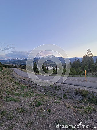 Silverthorne Colorado roads Stock Photo
