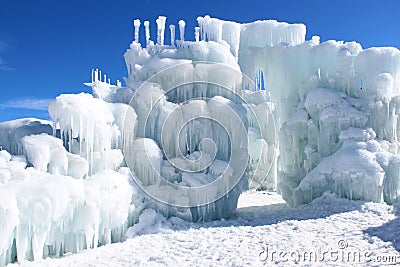 Silverthorne Ice Castles Stock Photo