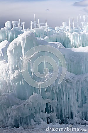 Silverthorne Ice Castles Stock Photo