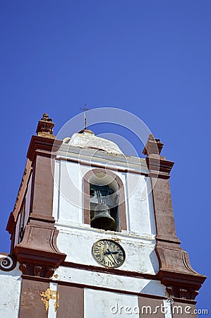 Silves Cathedral bell tower in the Algarve Stock Photo