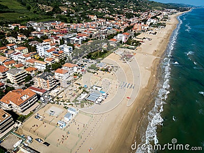 Silvi Marina beach Stock Photo