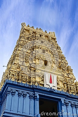 Simhachalam Hindu temple located in Visakhapatnam city suburb, I Stock Photo