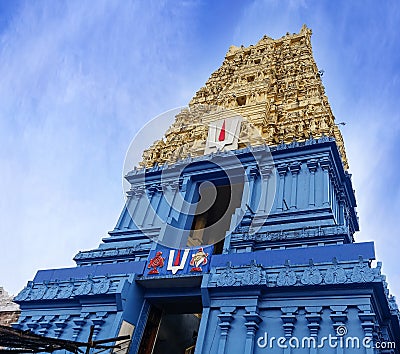 Simhachalam Hindu temple located in Visakhapatnam city suburb, I Stock Photo