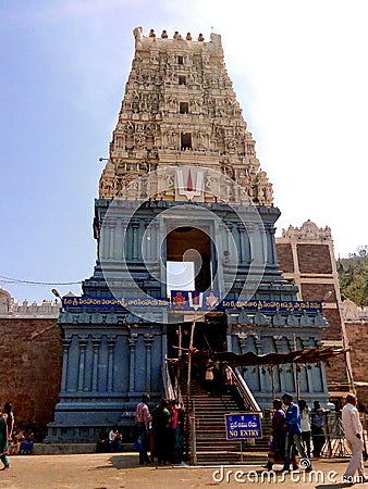 Simhachalam Temple at Visakhapatnam Editorial Stock Photo