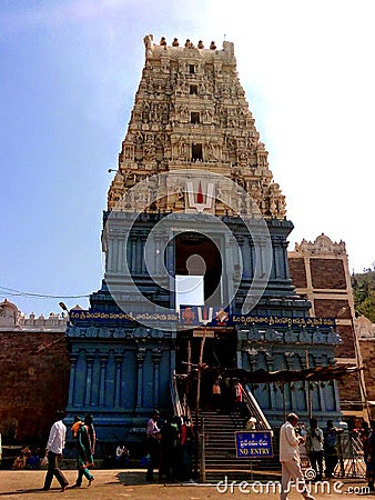 Simhachalam Temple at Vizag Editorial Stock Photo