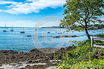 Simonton Cove Portland Maine Stock Photo