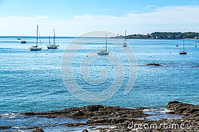 Simonton Cove Portland Maine Stock Photo