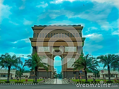 Building Simpang Lima Gumul in kediri Stock Photo