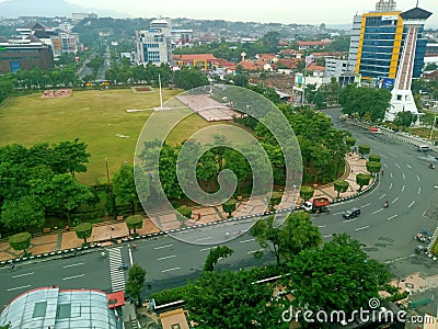 Simpang Lima Square, Semarang City, Central Java, Indonesia Editorial Stock Photo