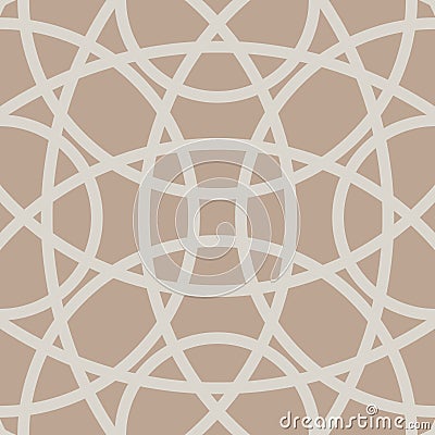 Simple abstract geometric linear monochrome pattern Thin intersecting stripes, concentric circles, semicircles, arks, arches Stock Photo