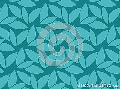 Simple abstract leaf seamless pattern. Stock Photo