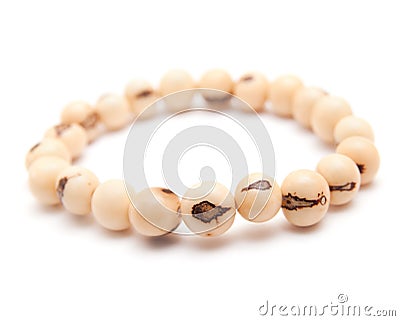 Simple acai palm seed bracelet Stock Photo