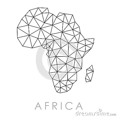 Simple africa map Vector Illustration