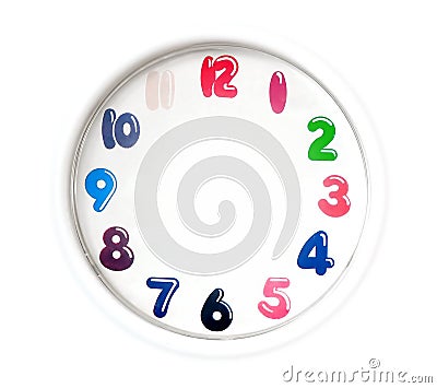 Simple analogue clock Stock Photo