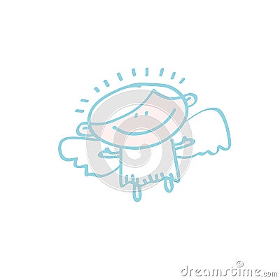 Simple angel icon Vector Illustration