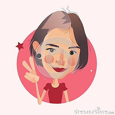 Simple avatar collection Vector Illustration