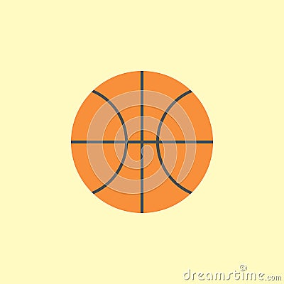 Simple basketball icon Vector Illustration