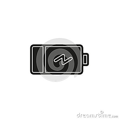 Simple Battery Vector Icon Stock Photo