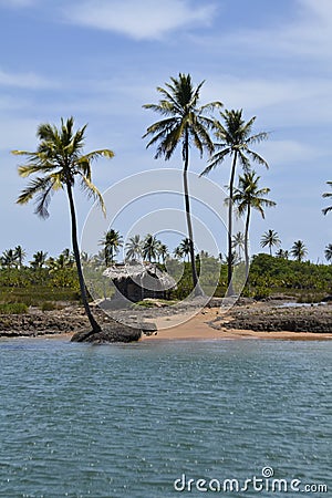 Simple Beach house Stock Photo