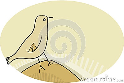 Simple bird Vector Illustration