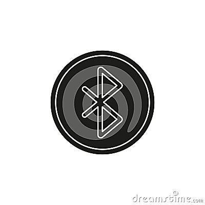 Simple Bluetooth Vector Icon Editorial Stock Photo