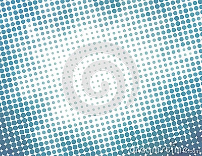 Simple bluish background with halftone effect. Vector pattern Vector Illustration