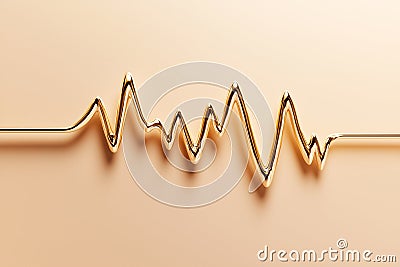 A simple brainwave symbol evolves into a data line, highlighting the interplay between human cognition and technology Stock Photo