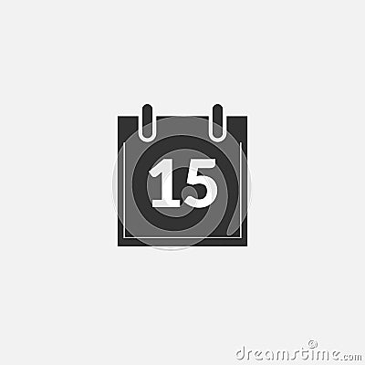 Simple calendar icon Vector Illustration