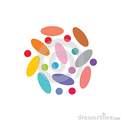 Simple candies colorful symbol vector Vector Illustration