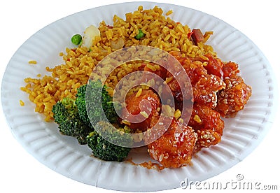Simple Chinese Meal Stock Photo