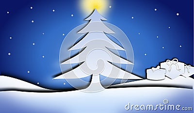 Simple Christmass background Stock Photo