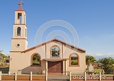 Simple Church-Costa Rica Stock Photo