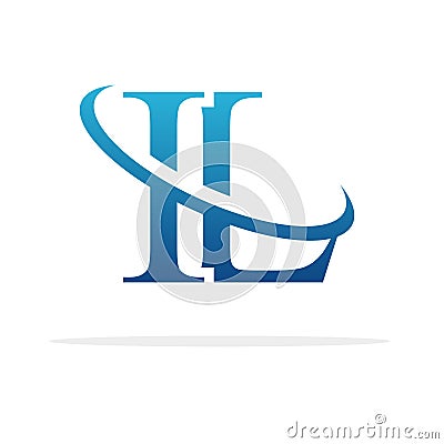 Creative IL logo icon design Vector Illustration