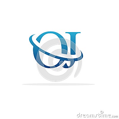 Creative OJ logo icon design Vector Illustration
