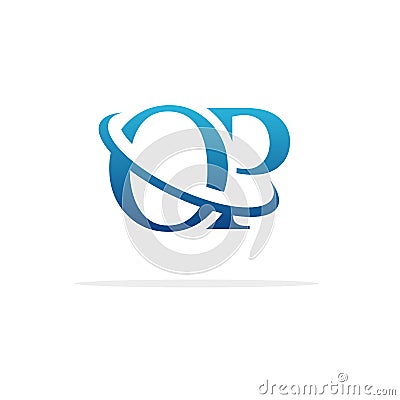 Creative OP logo icon design Vector Illustration