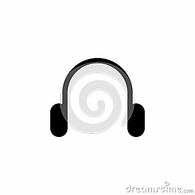 Simple And Clean Headphone, Headset, Earphone Music Vector Icon Vector Illustration