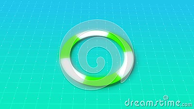 SIMPLE AND CLEAN LOADING DIGITAL DOTS GRID MOVING IN BG. Stock Photo