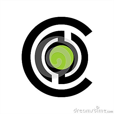 simple CNO, CSO, CN, CS, CO initials company vector logo Vector Illustration