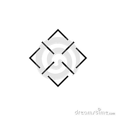 Simple collimator sight sniper scope crosshairs icon Vector Illustration