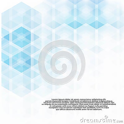 simple colorful background consisting of hexagons. blue hexagons Cartoon Illustration