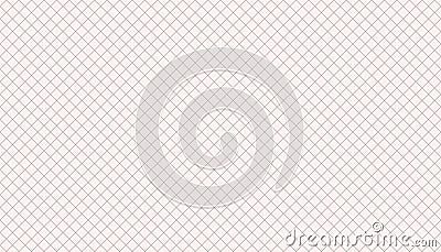 Simple cross grid paper. Cell seamless pattern. Background diagonal squared grating. Criss cross line. Geometric checkered texture Vector Illustration