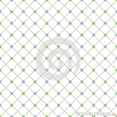 Simple cross grid paper. Cell seamless pattern. Background squared diagonal grating. Criss cross line. Geometric Vector Illustration